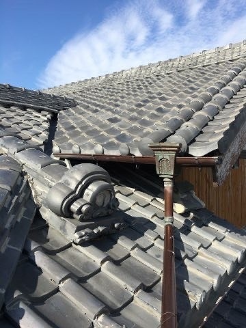 屋根の状況確認を実施